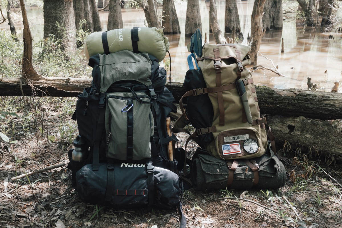 Backpacks for primitive camping